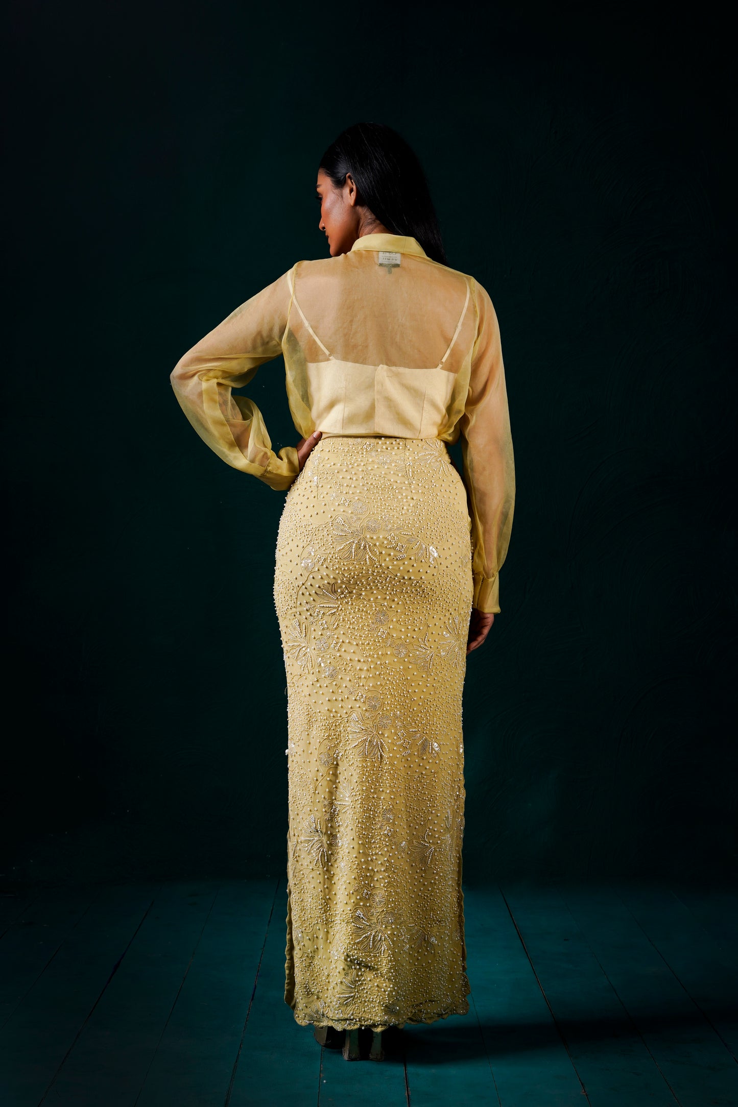 "Solene" Skirt with shirt and bustier