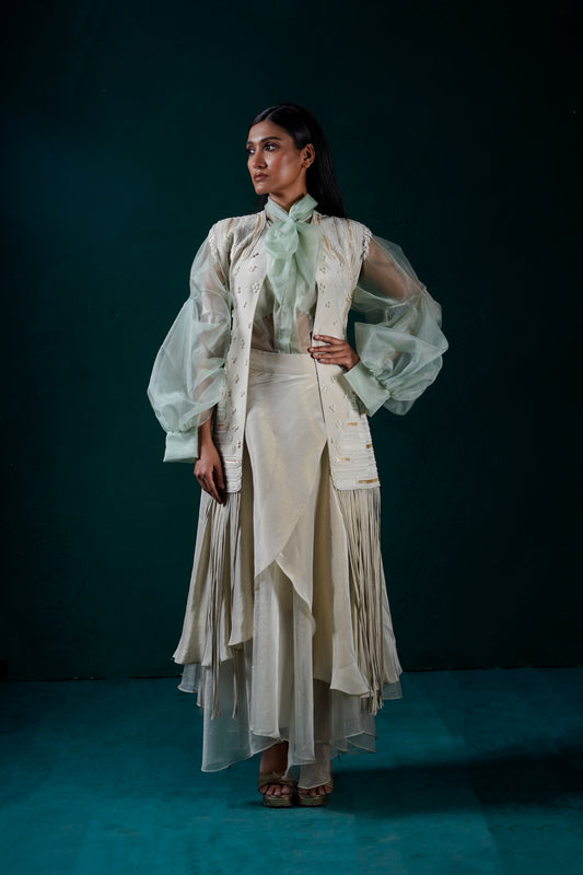 "Moonfall" Jacket with Shirt and Skirt