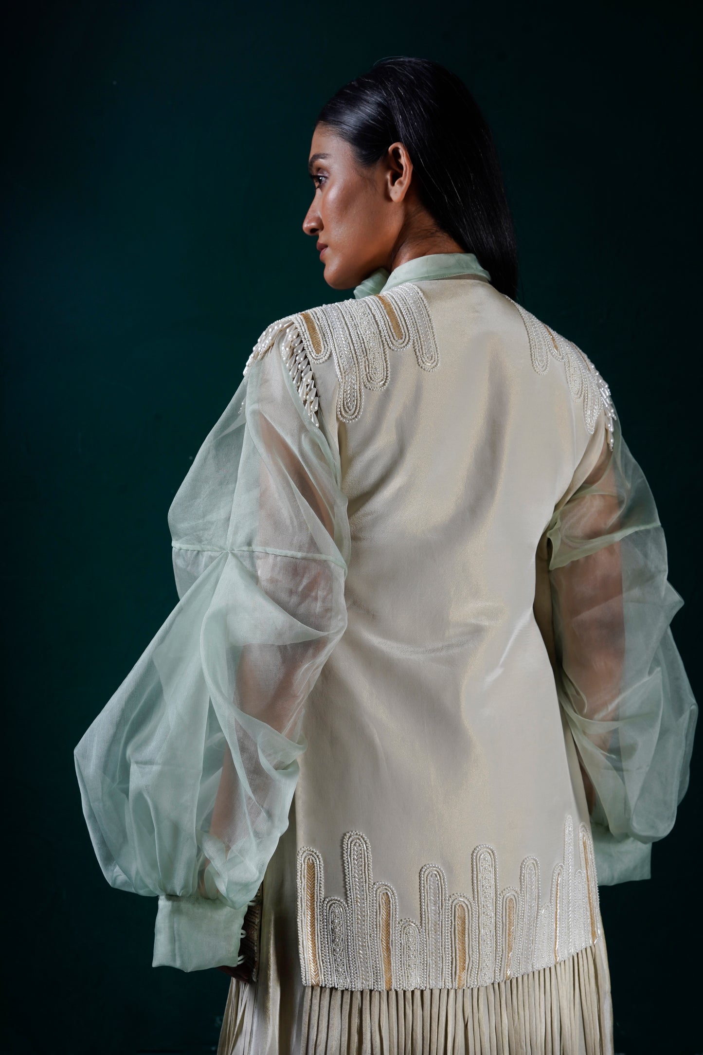 "Moonfall" Jacket with Shirt and Skirt