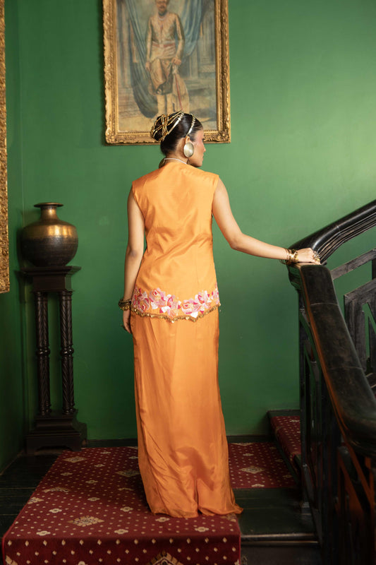 "Sumi" Jacket With Drape Skirt