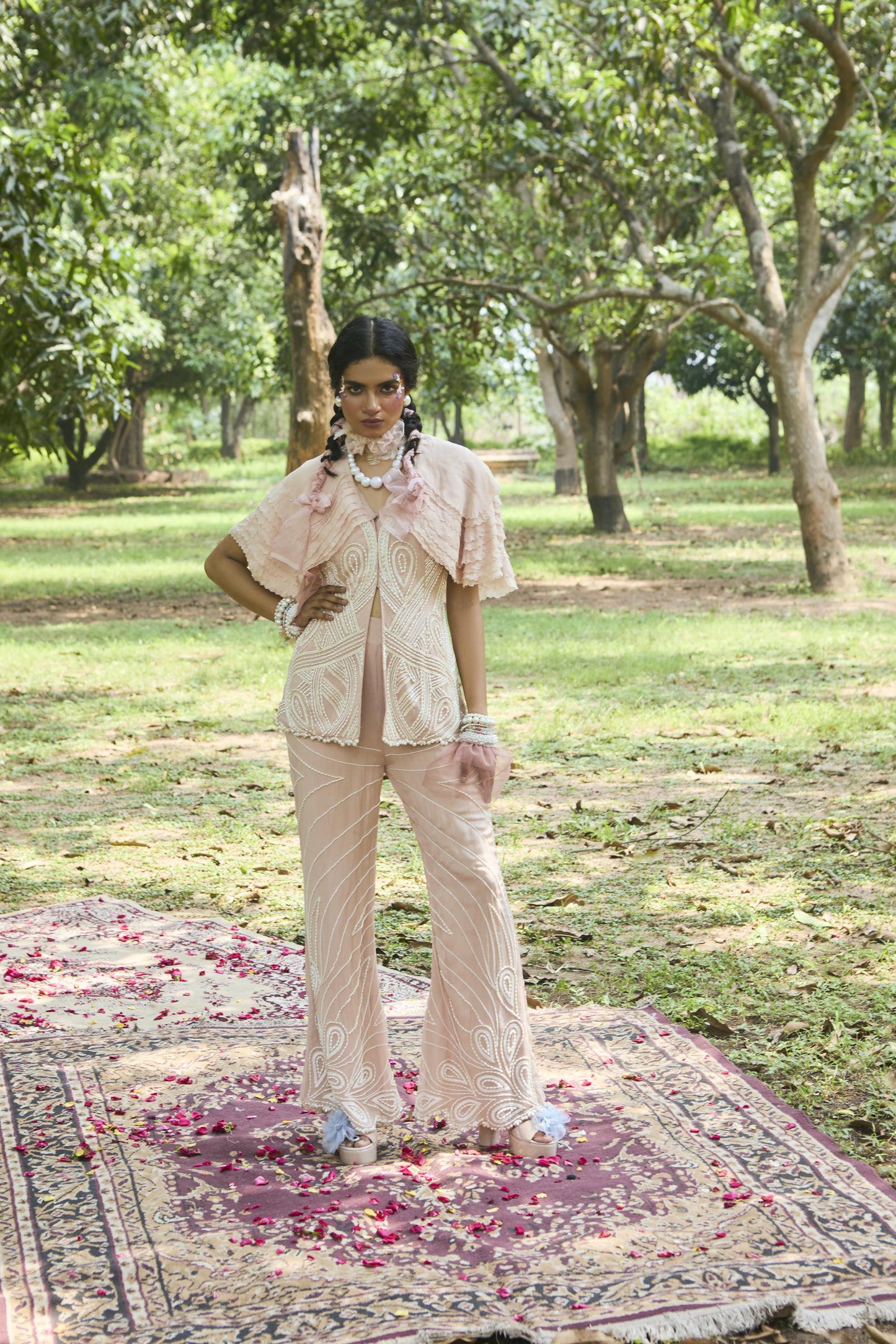 "Daisy" Jacket & Flared Pants