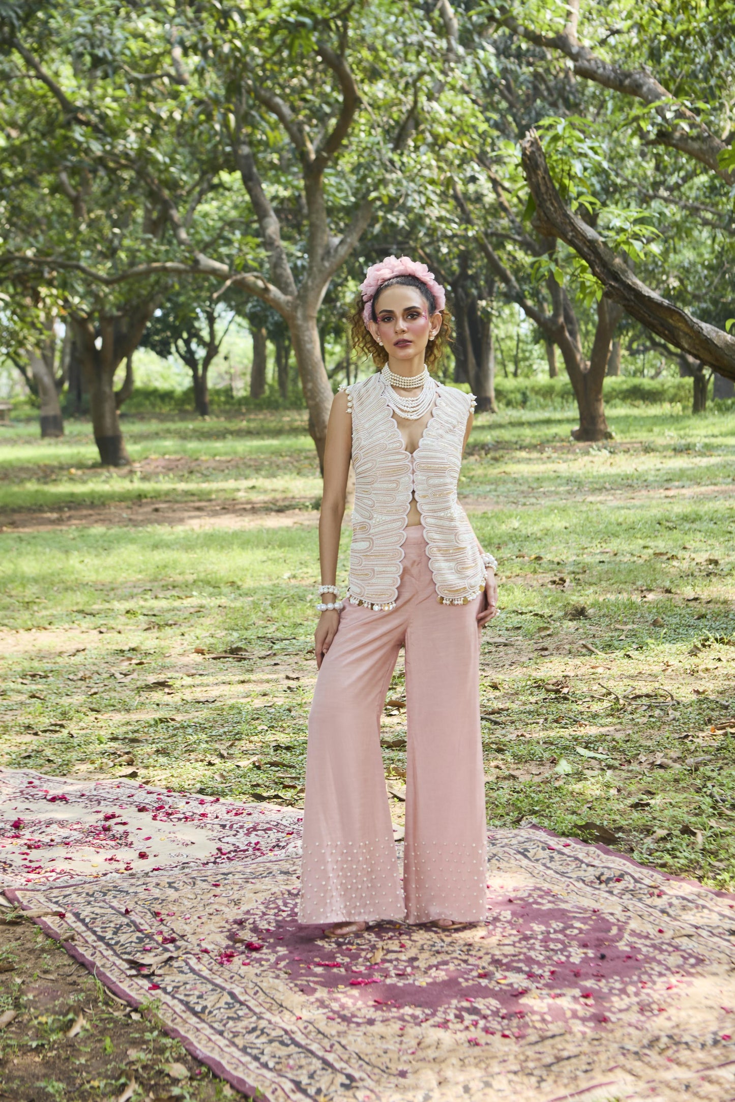 "Ballet" Jacket , Bustier & Flared Pants