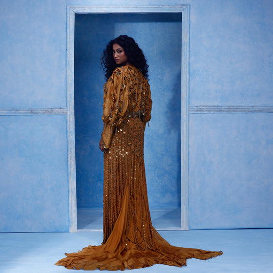 "Gilded" Jacket with bustier & "Gilded" Skirt