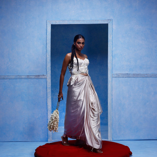 "Paper Skin" Corset & Drape Skirt