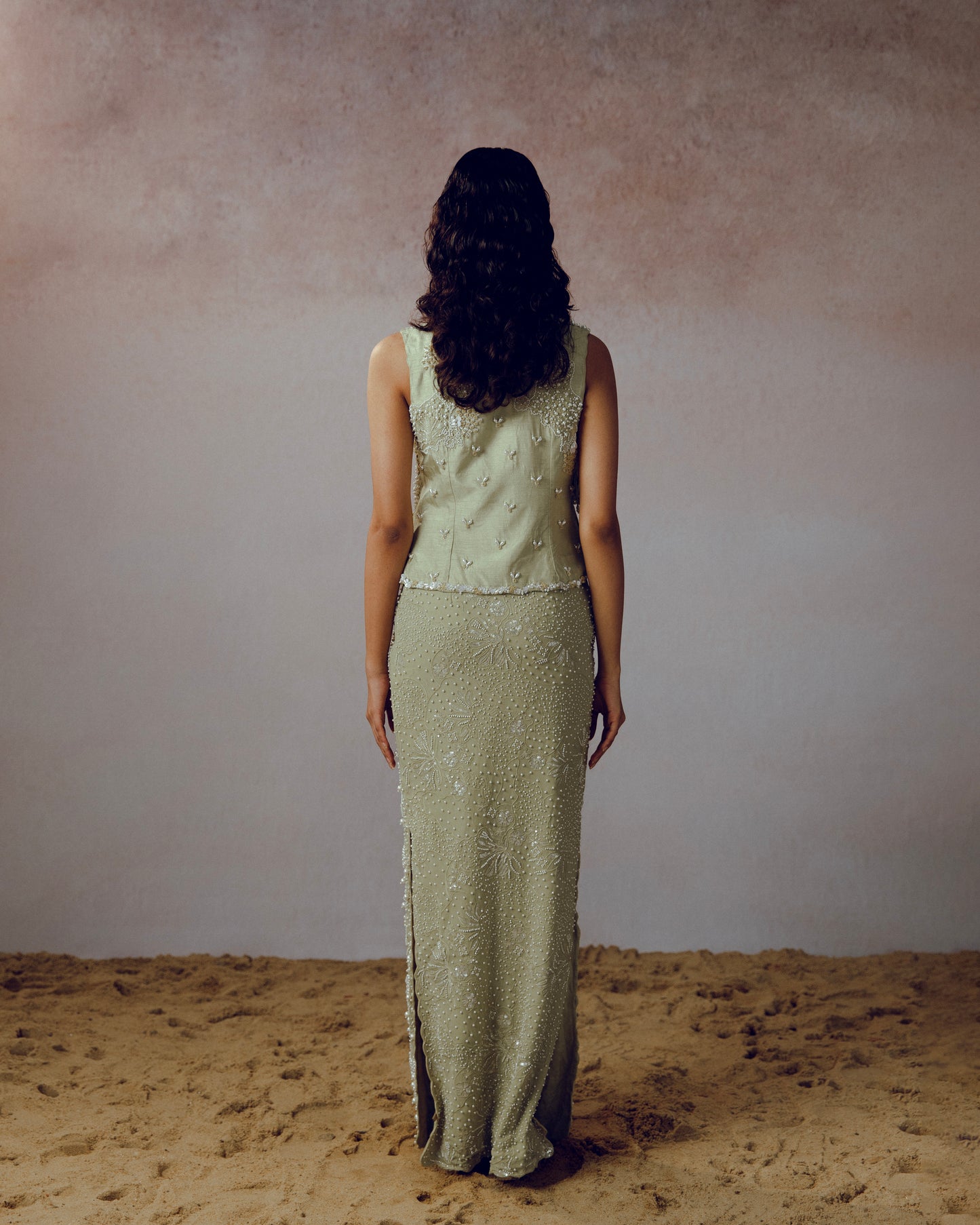 "Arc" jacket with "Lira" skirt