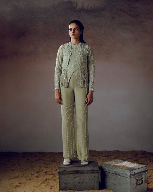 "Myrrh" jacket with "Thistle" pants