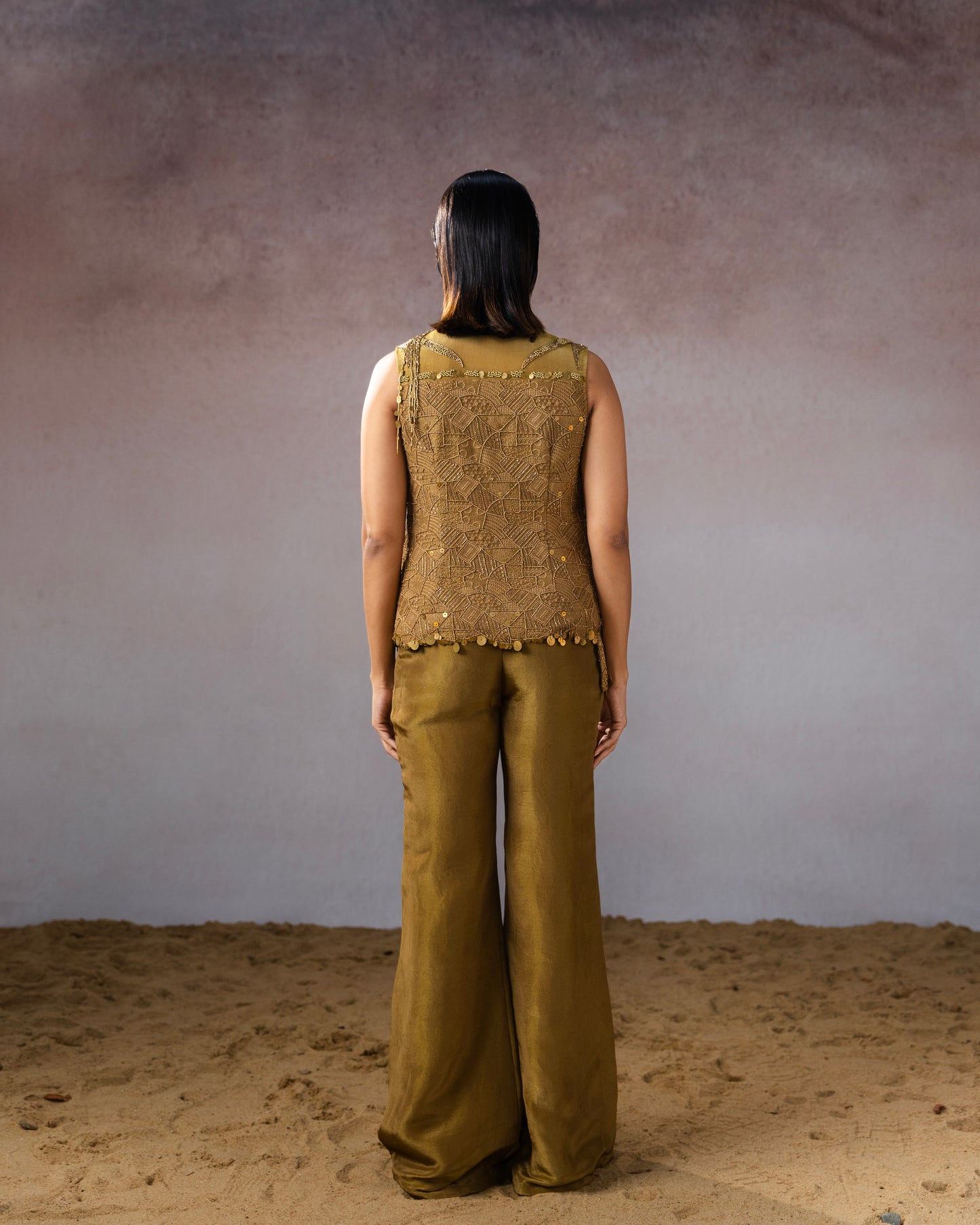 "Mireth" waistcoat with embroidered pants