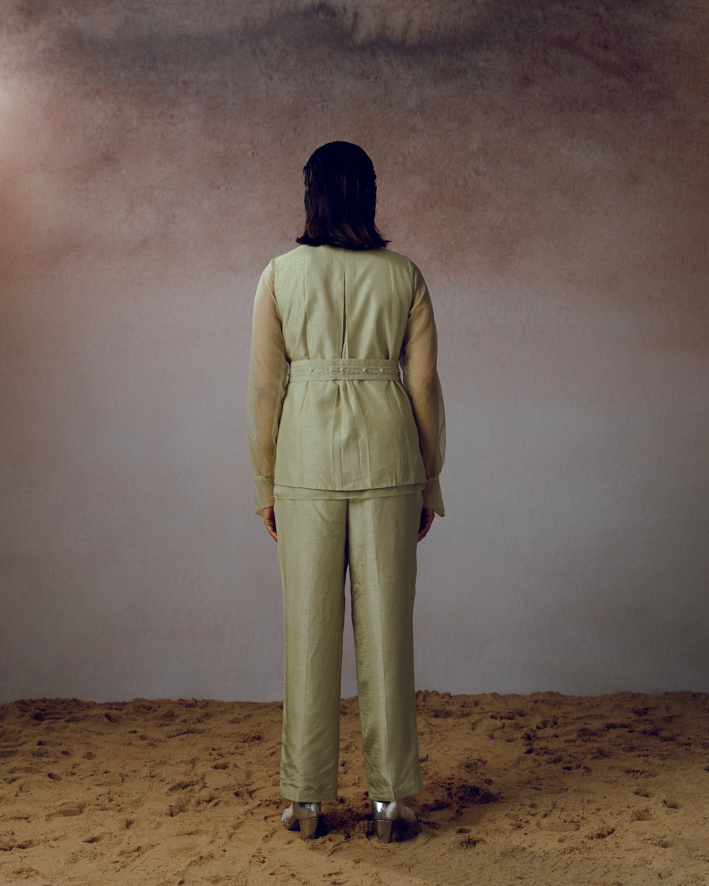 "Sagemute" jacket with belt, shirt & pants