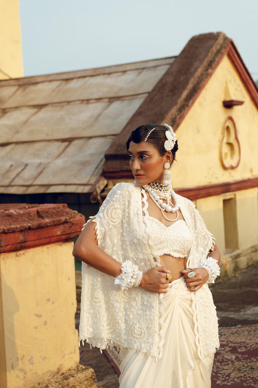 "Ray" cape, bustier & Skirt