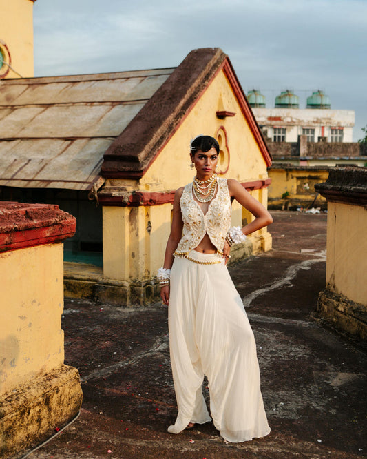 "Fret" jacket & low crotch pants