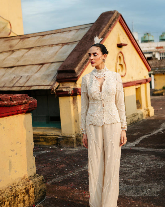 "Scuff" Jacket With embroidered Pants