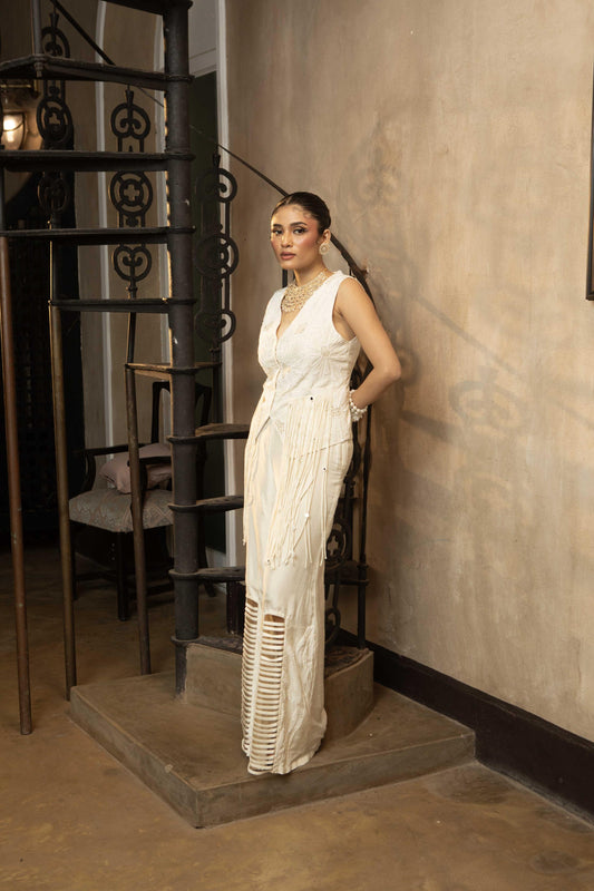 "Cloud" Waistcoat jacket with flared pants