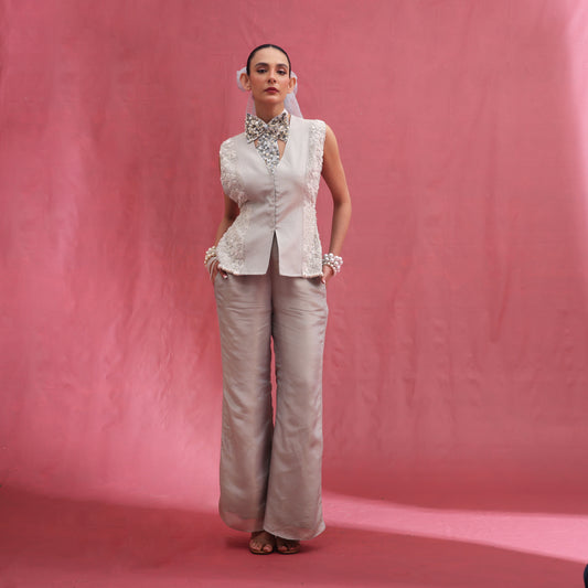 "Glyphh" Waistcoat, bustier & Pants