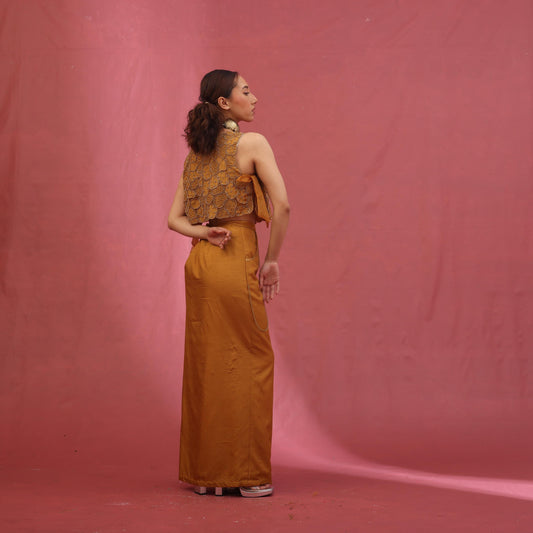 "Thorned" Overlay With Bustier & Skirt