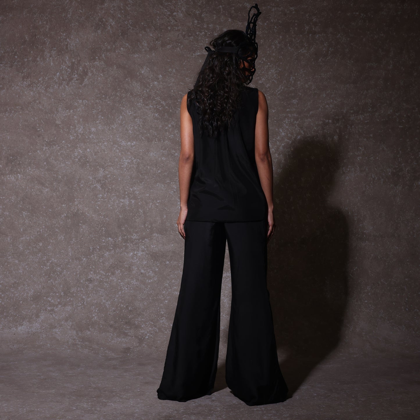 "Coven" jacket and Bustier with Flared Pants