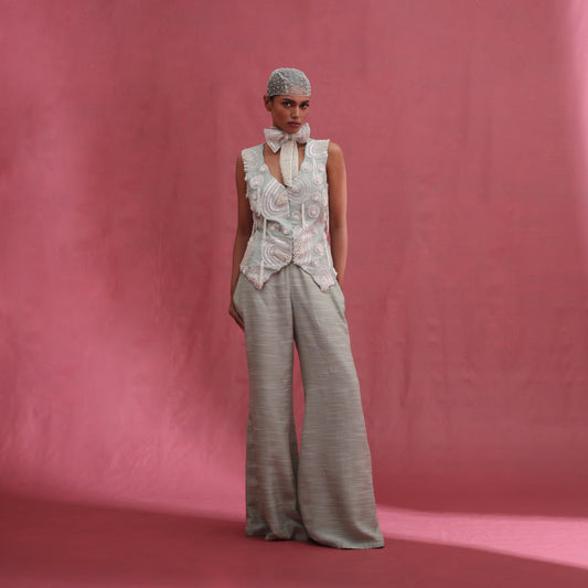 "Incant" Waistcoat With Flared Pants