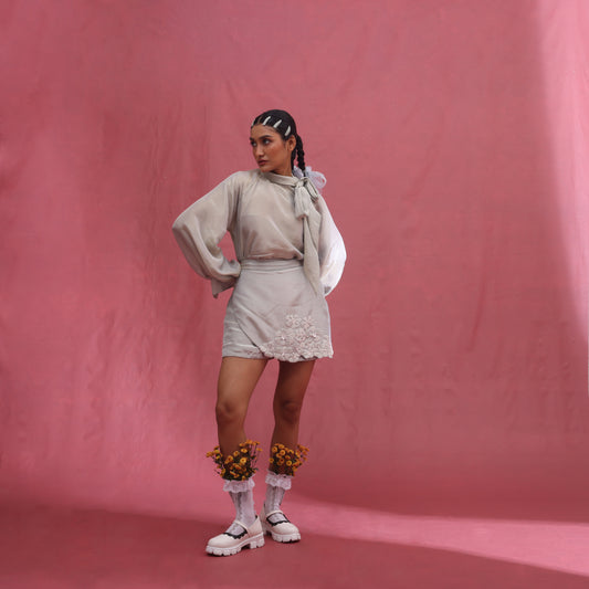 "Emberen" Skort and Shirt with Bustier