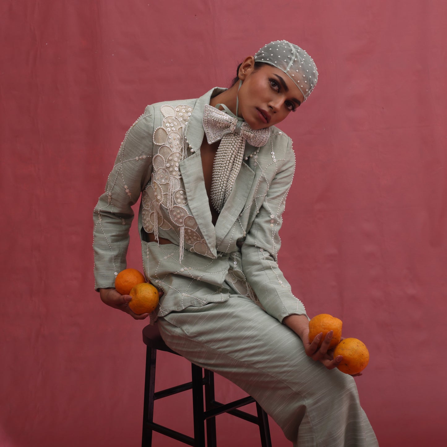 "Flintris" Jacket with Flared Pants