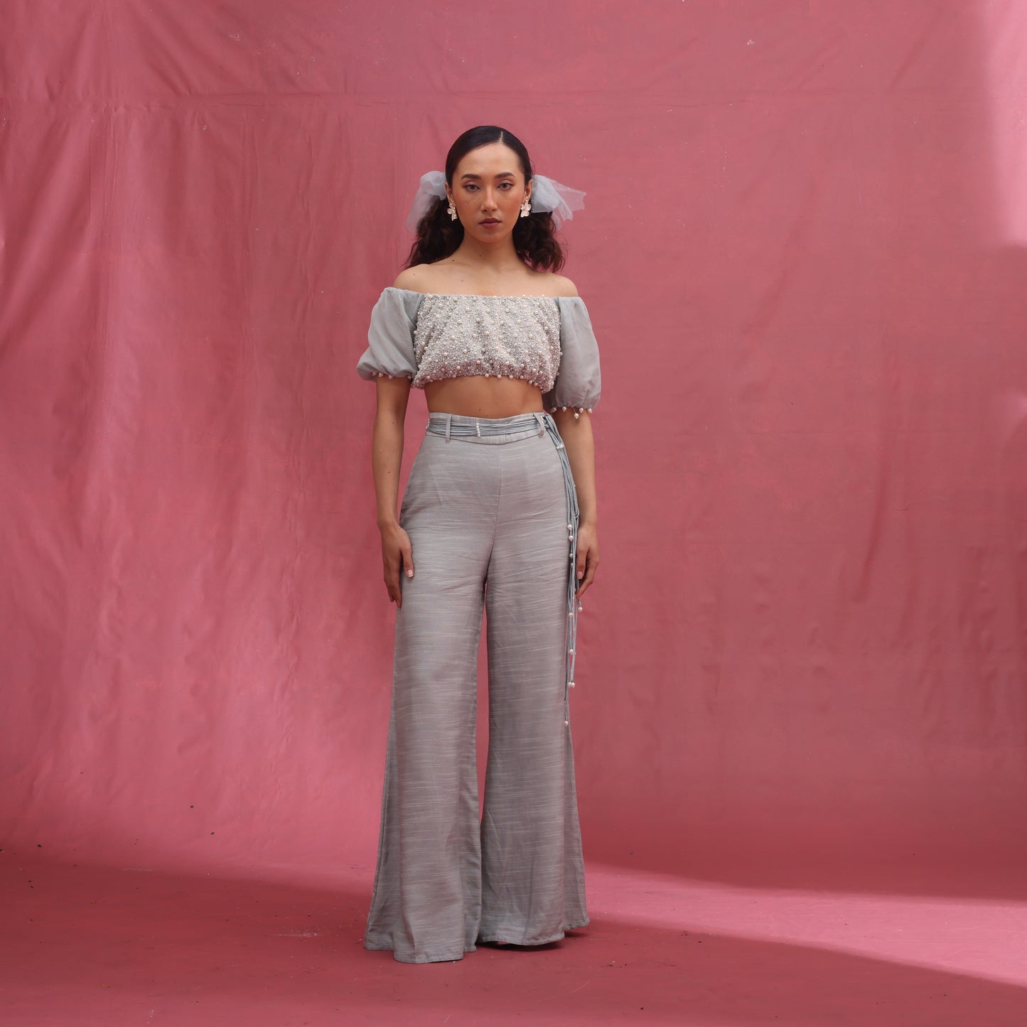 "Crux" Top with Flared Trousers