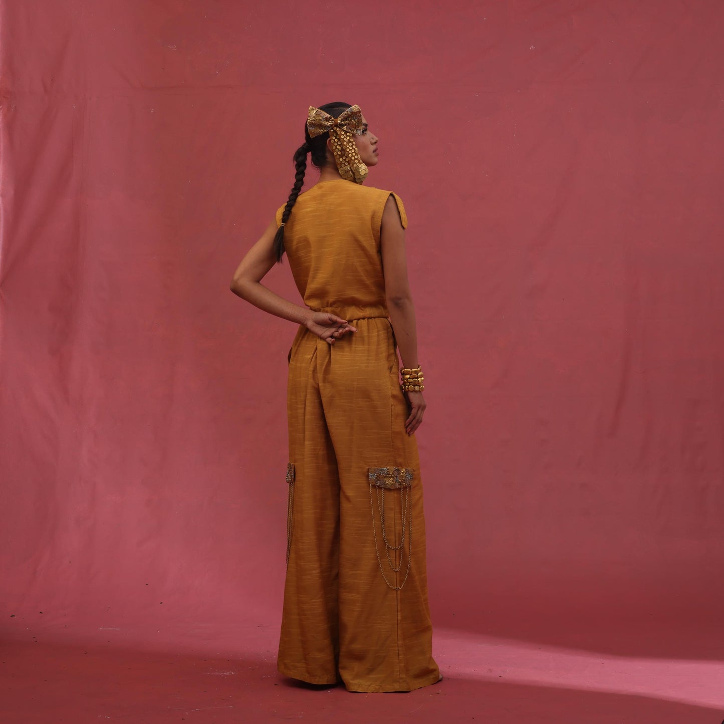 "Hexed" Jacket with Flared Trousers