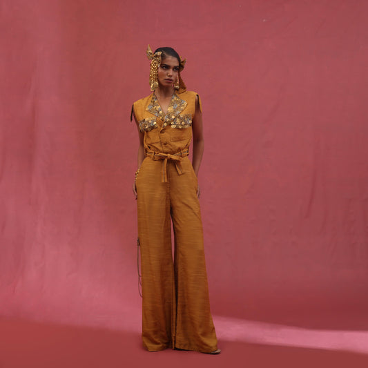 "Hexed" Jacket with Flared Trousers