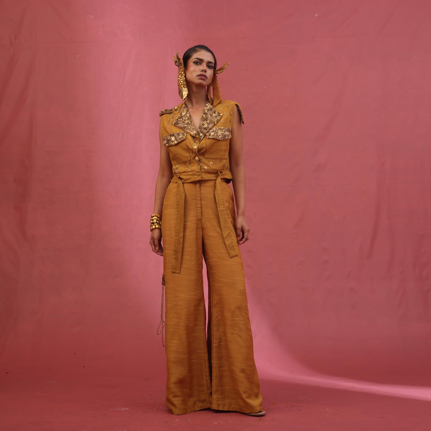 "Lucent" Jacket with Flared Pants