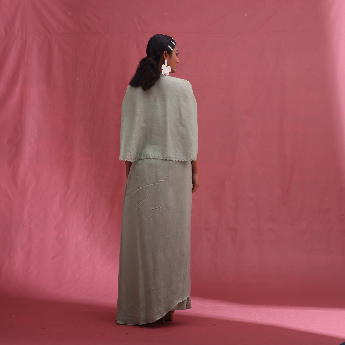 "Incant" Cape with Bustier & drape Skirt