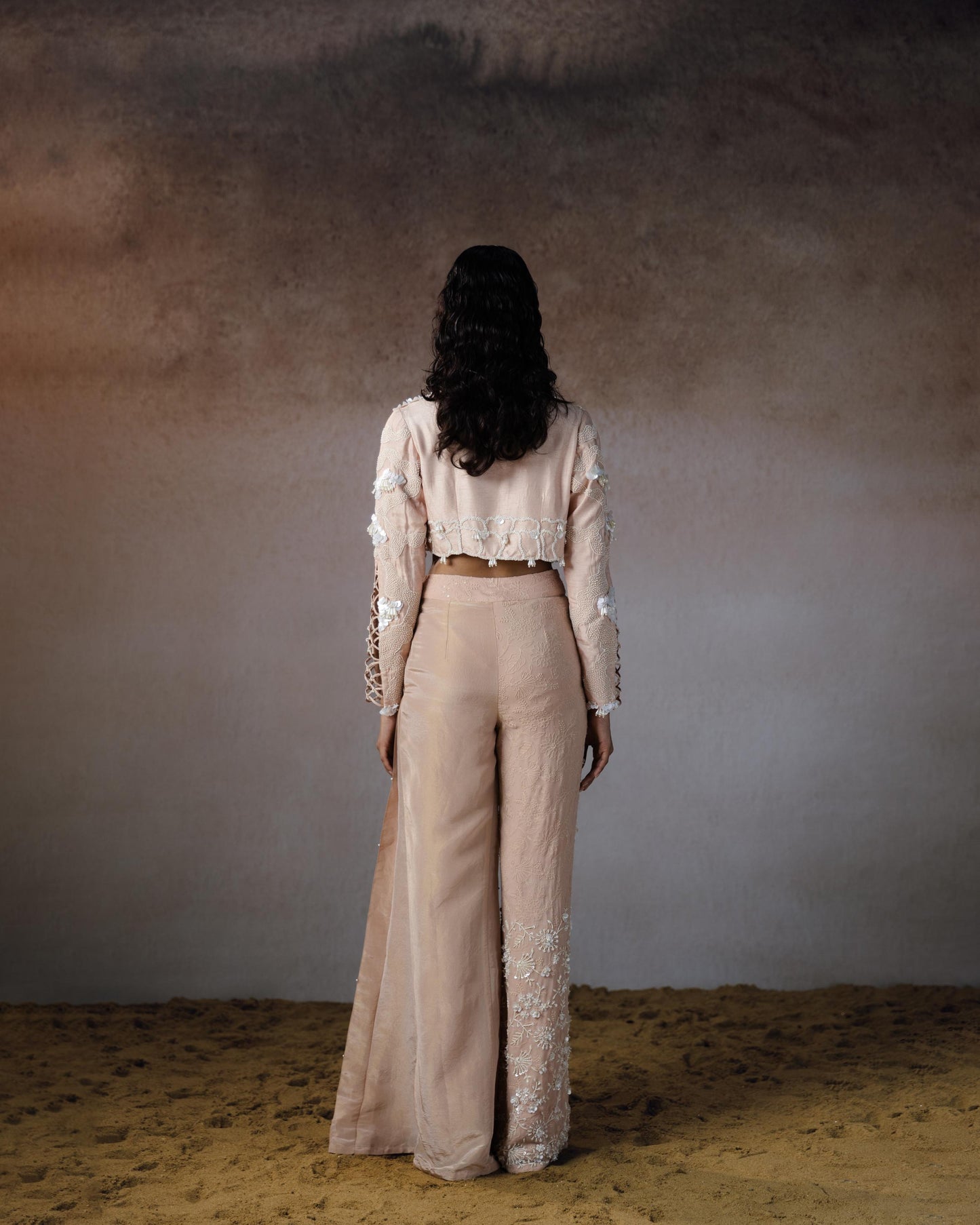 "Lighttrail" Jacket With Bustier & "Seafold" Pants