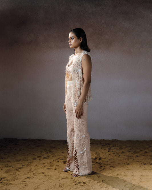 "Paleleaf" Jacket, Bustier & Pants