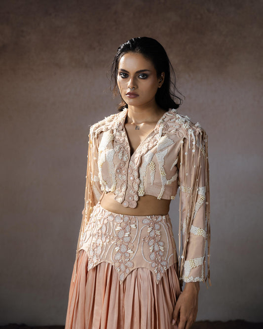 "Flintris" Jacket With "Vallow" skirt