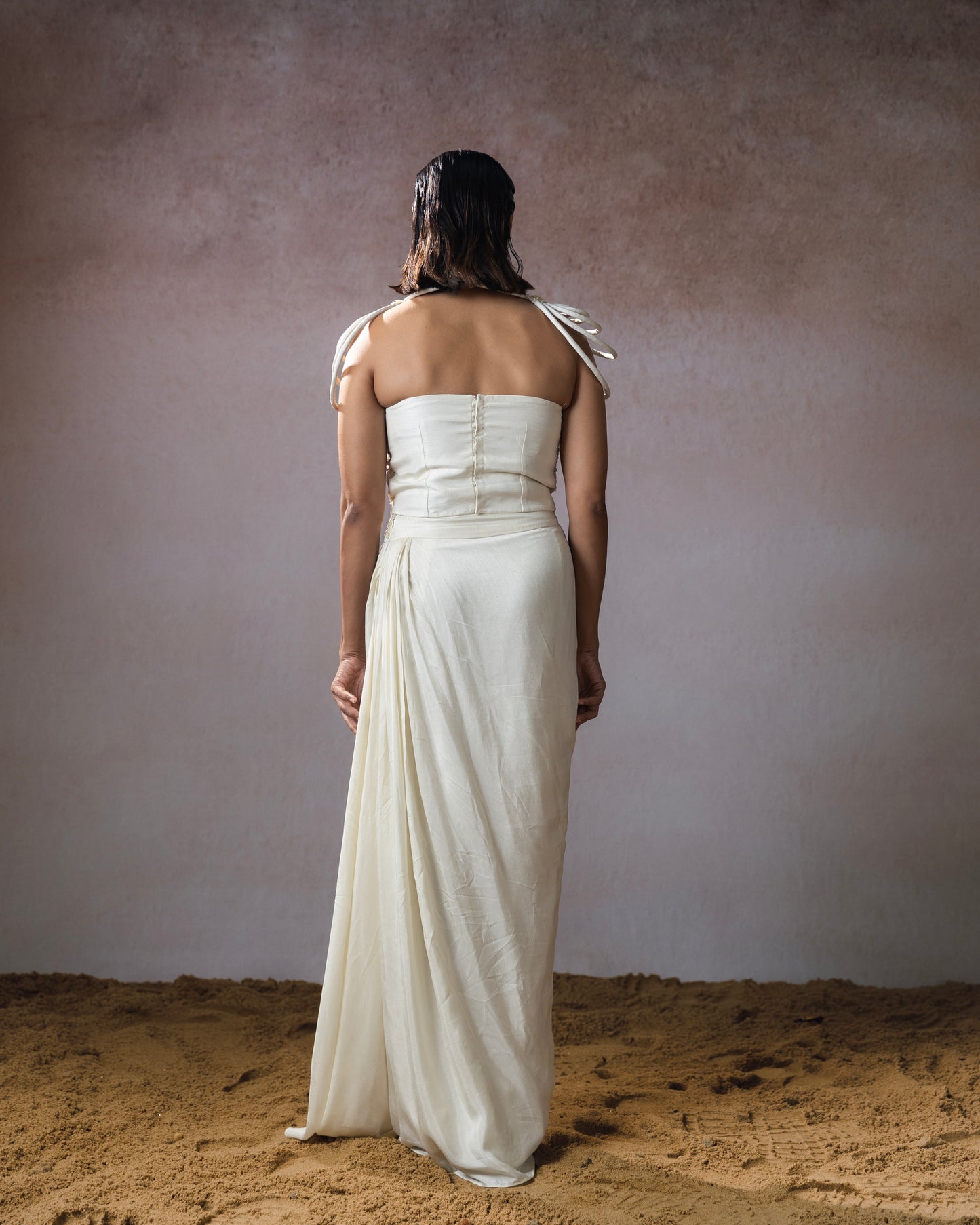 "Irith" corset with Drape skirt