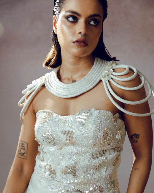 "Irith" corset with Drape skirt