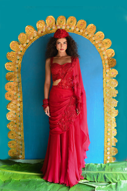 "Dhaakini" Saree with blouse