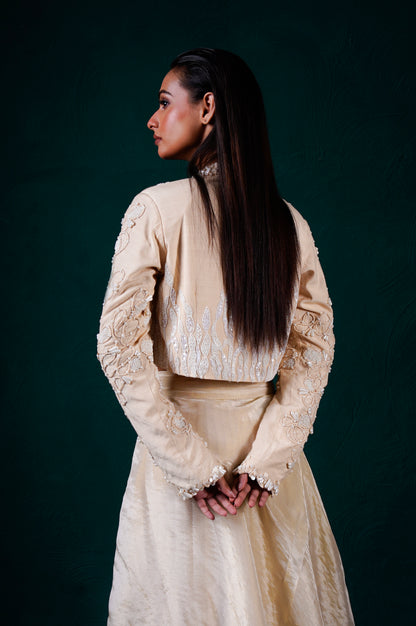 "Elara" Jacket with bustier and skirt