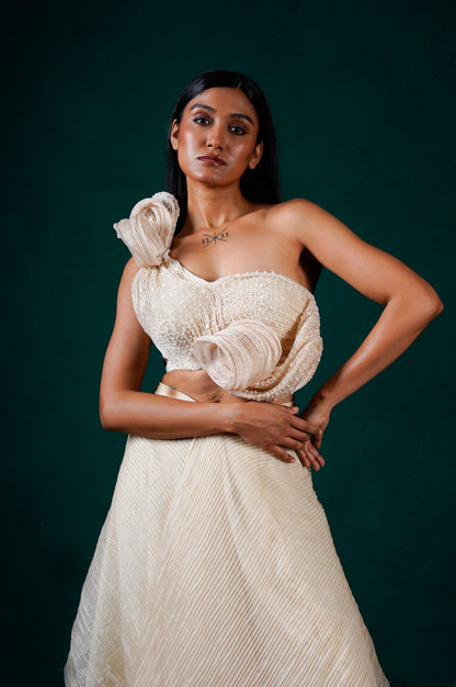 "Camellia" Top with skirt