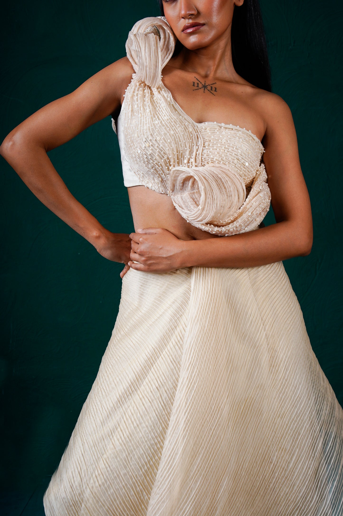 "Camellia" Top with skirt