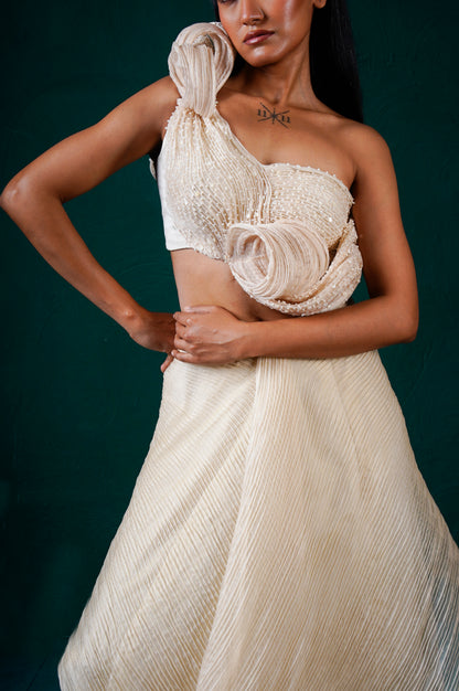 "Camellia" Top with skirt