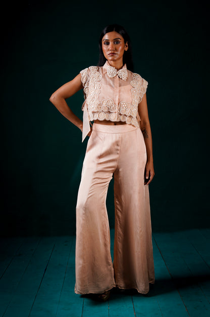 "Verse" overlay with bustier and pants