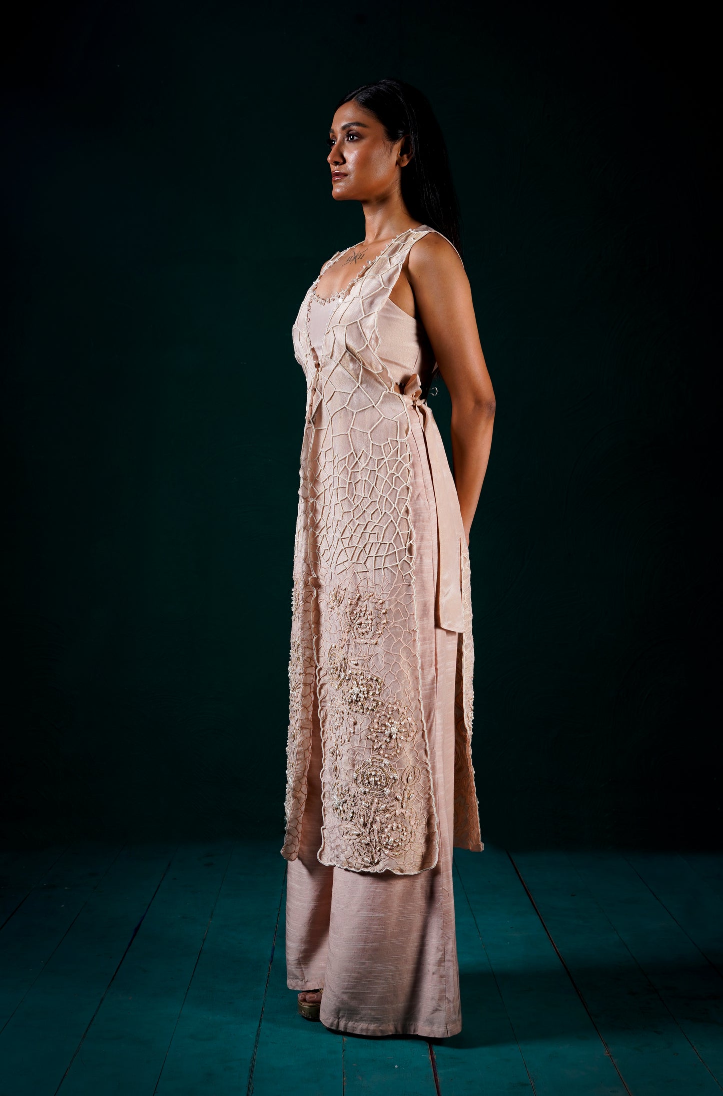 "Liora" Jacket with bustier and pants