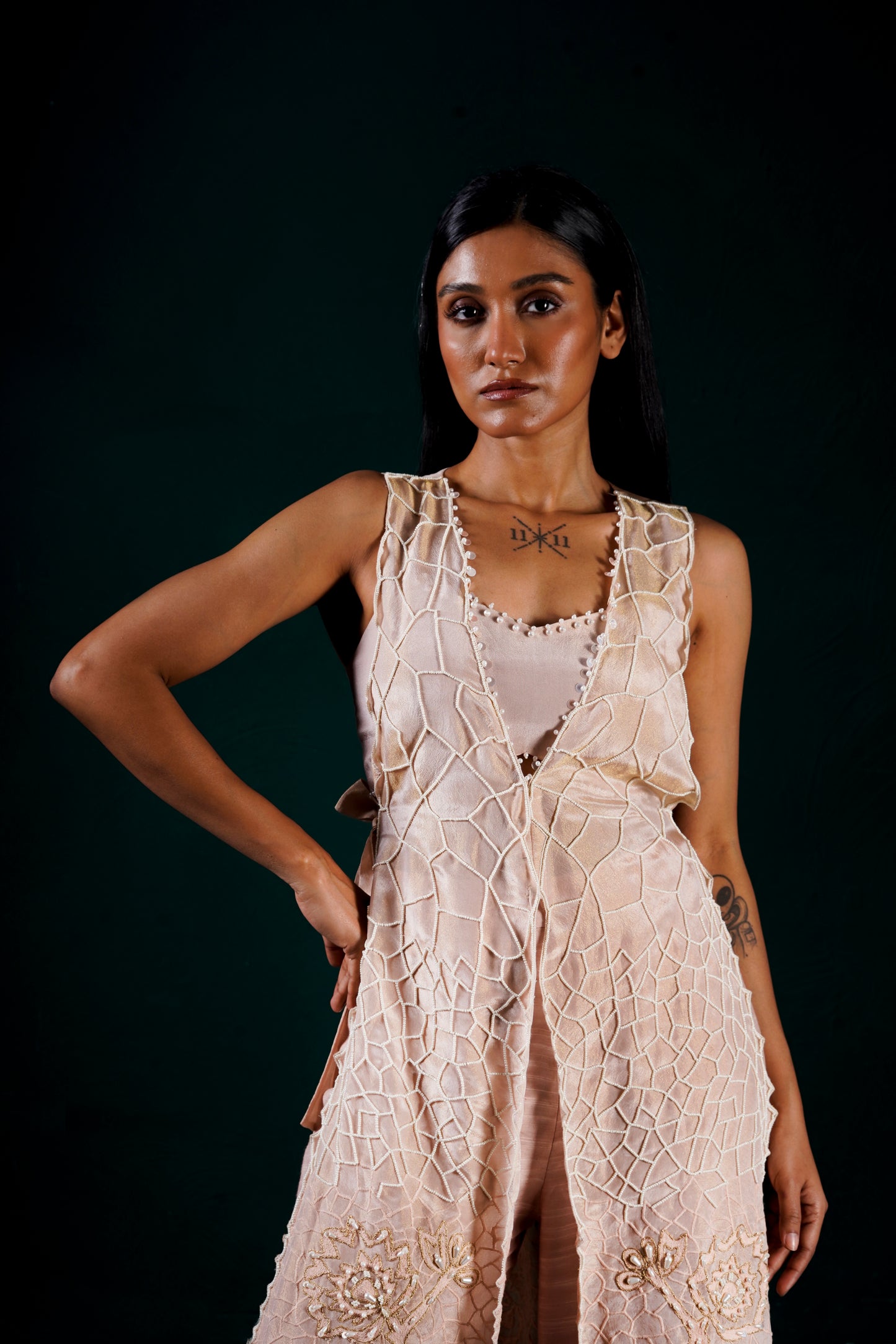"Liora" Jacket with bustier and pants