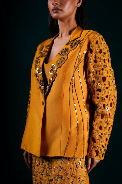"Helia" Jacket with bustier and skirt