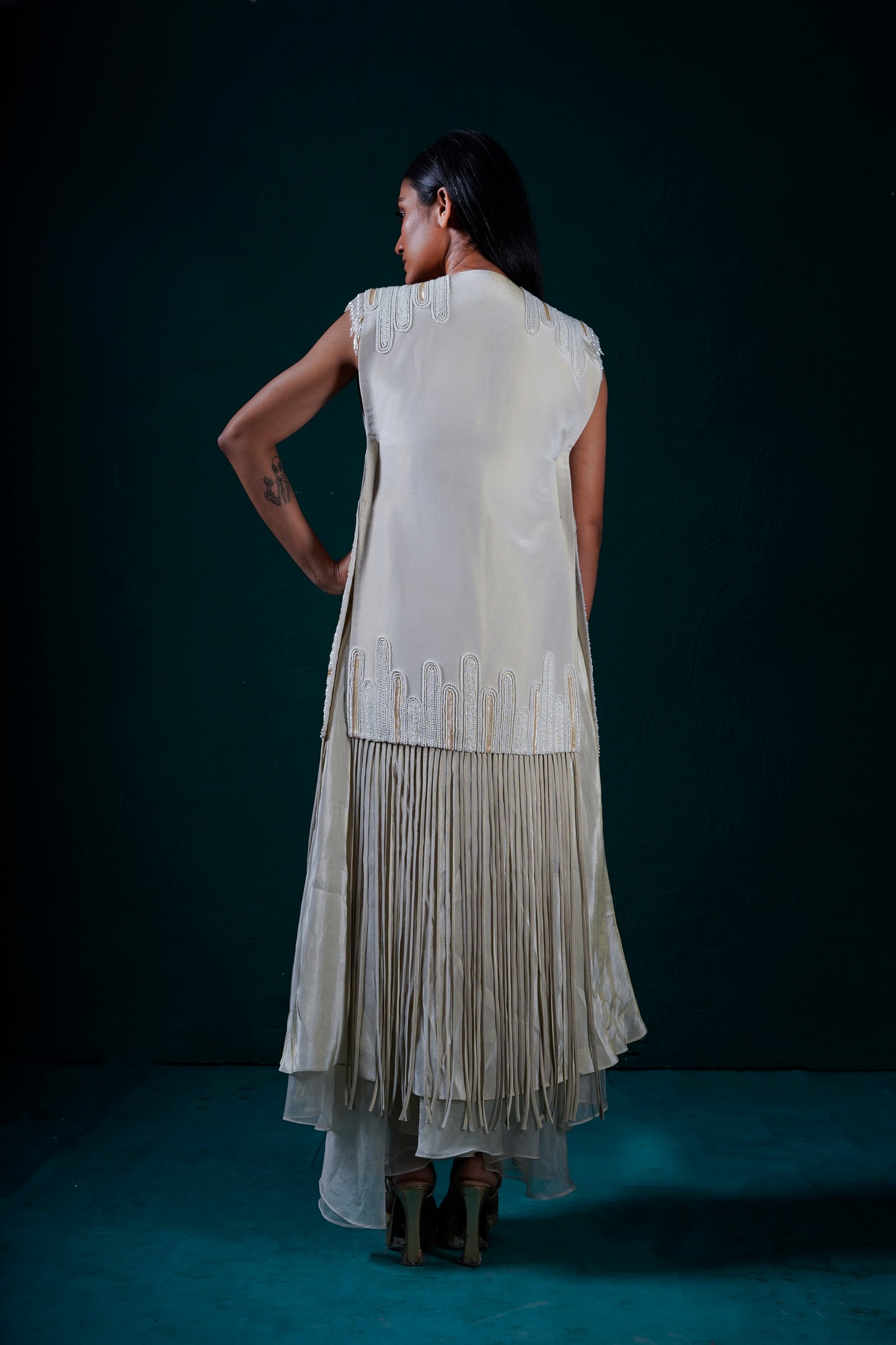 "Moonfall" Jacket with bustier and Skirt
