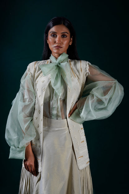 "Moonfall" Jacket with Shirt and Skirt
