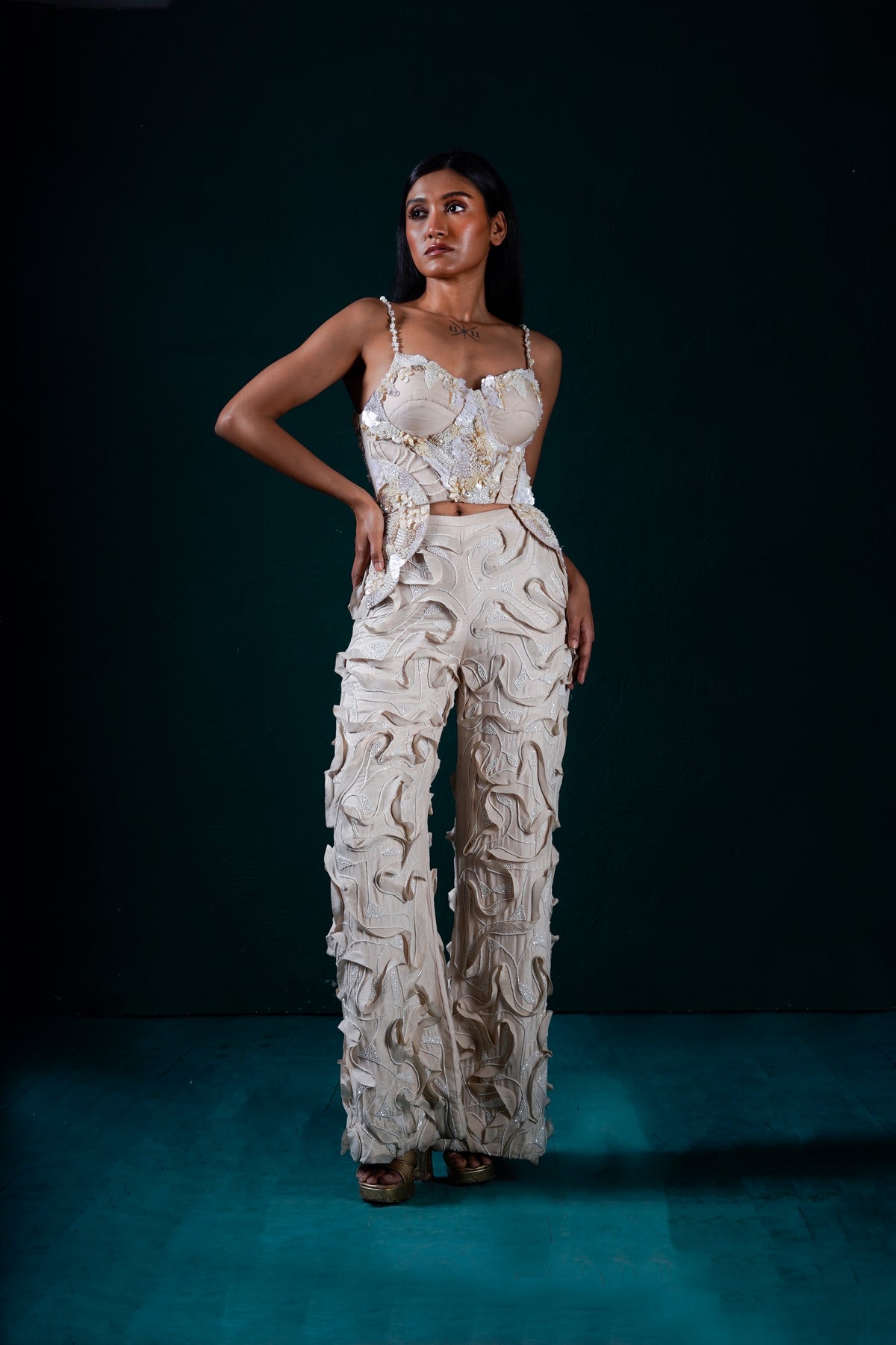 "Rivulet" corset with pants