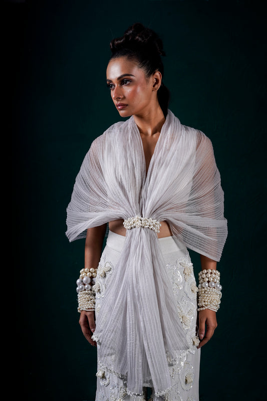 "Aegis" Cape with pants and bustier