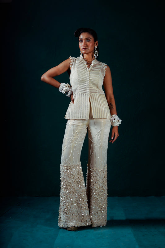 "Lustre" Jacket, bustier and pants