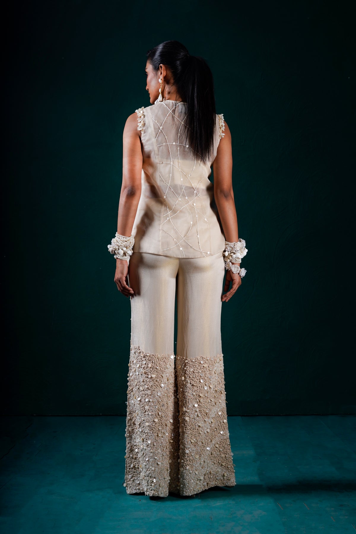 "Lustre" Jacket, bustier and pants