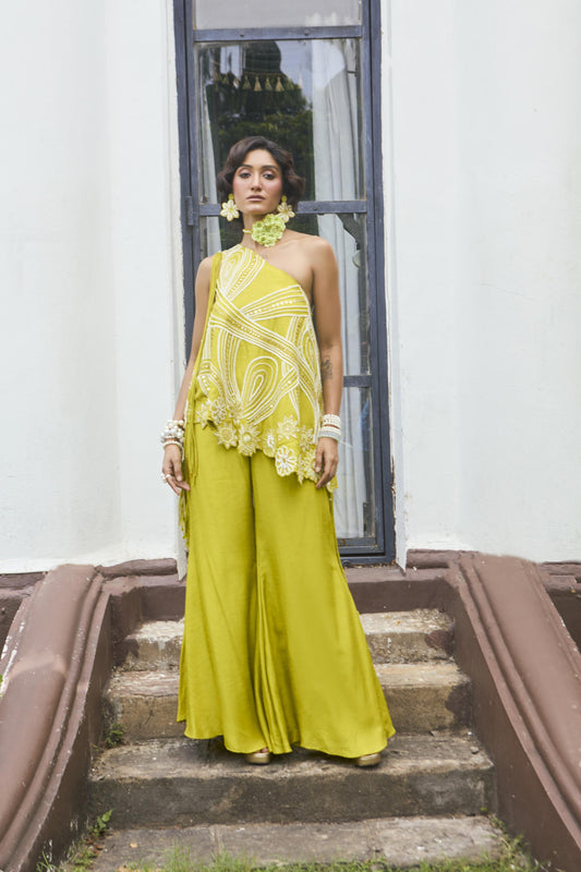 "Arden" cape with bustier & Pants