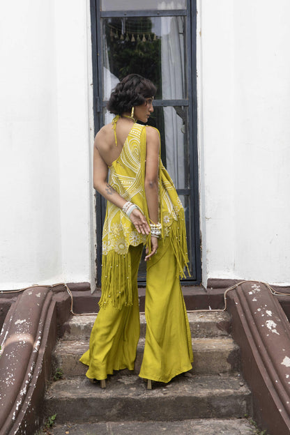 "Arden" cape with bustier & Pants