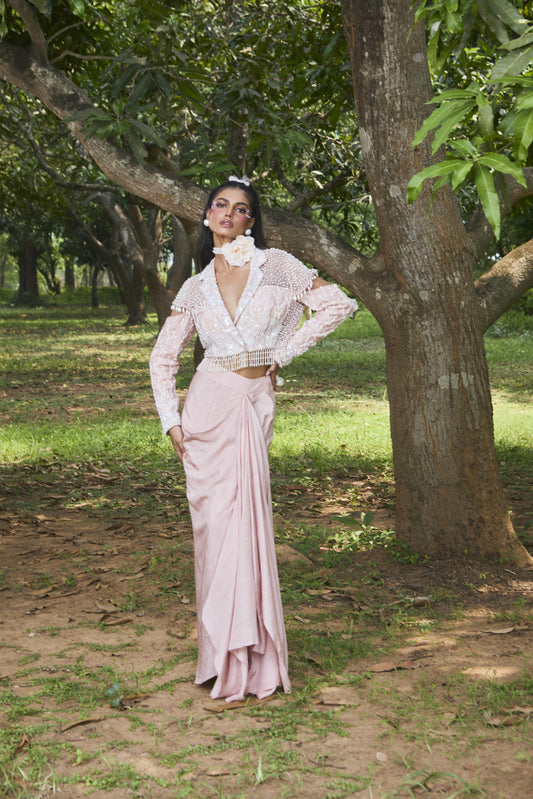 "Rayne" Jacket & drape Skirt